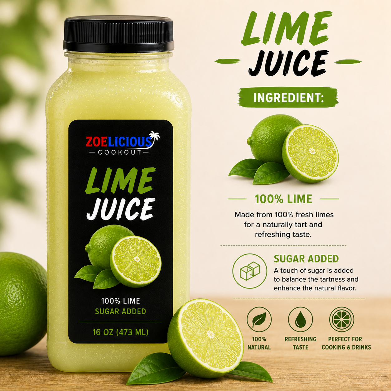 Lime Juice (16 oz)